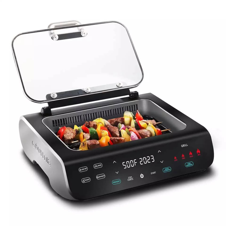 Gourmia 5-in-1 FoodStation™ Smokeless Grill & Air Fryer