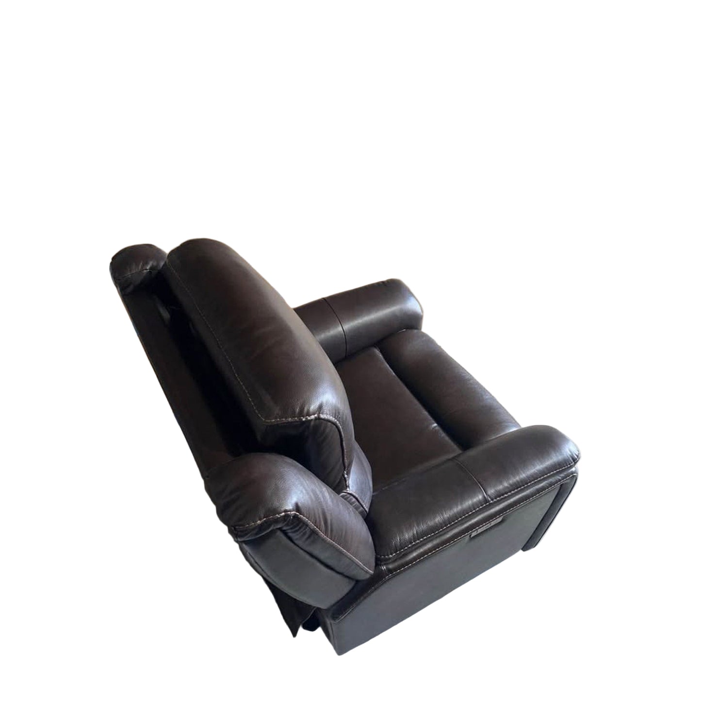 Barcalounger Bryson Leather Power Rocker Recliner – Power Headrest, USB Ports – Like New
