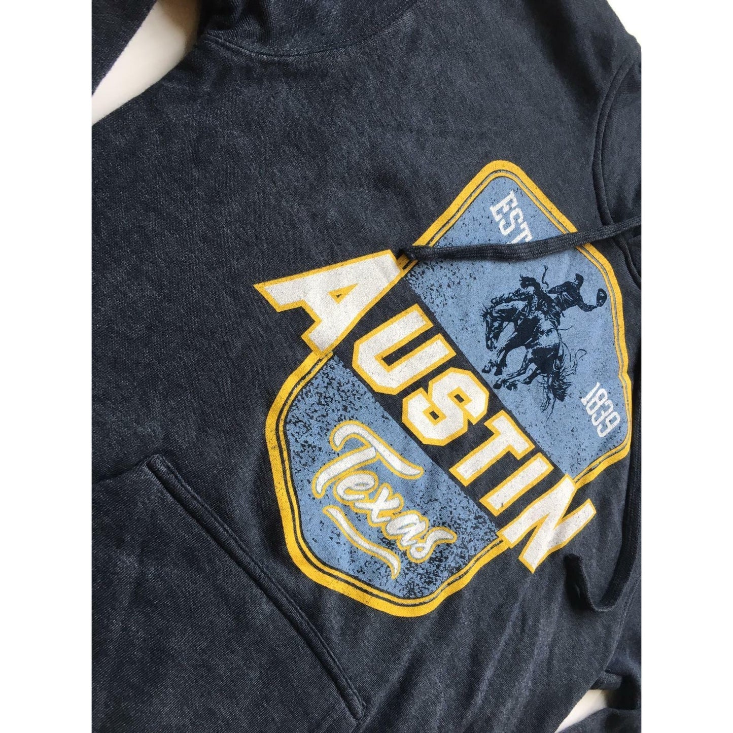 Austin Texas Unisex Sportswear Hoodie Hooded Relaxed Fit Sweater, Size Small