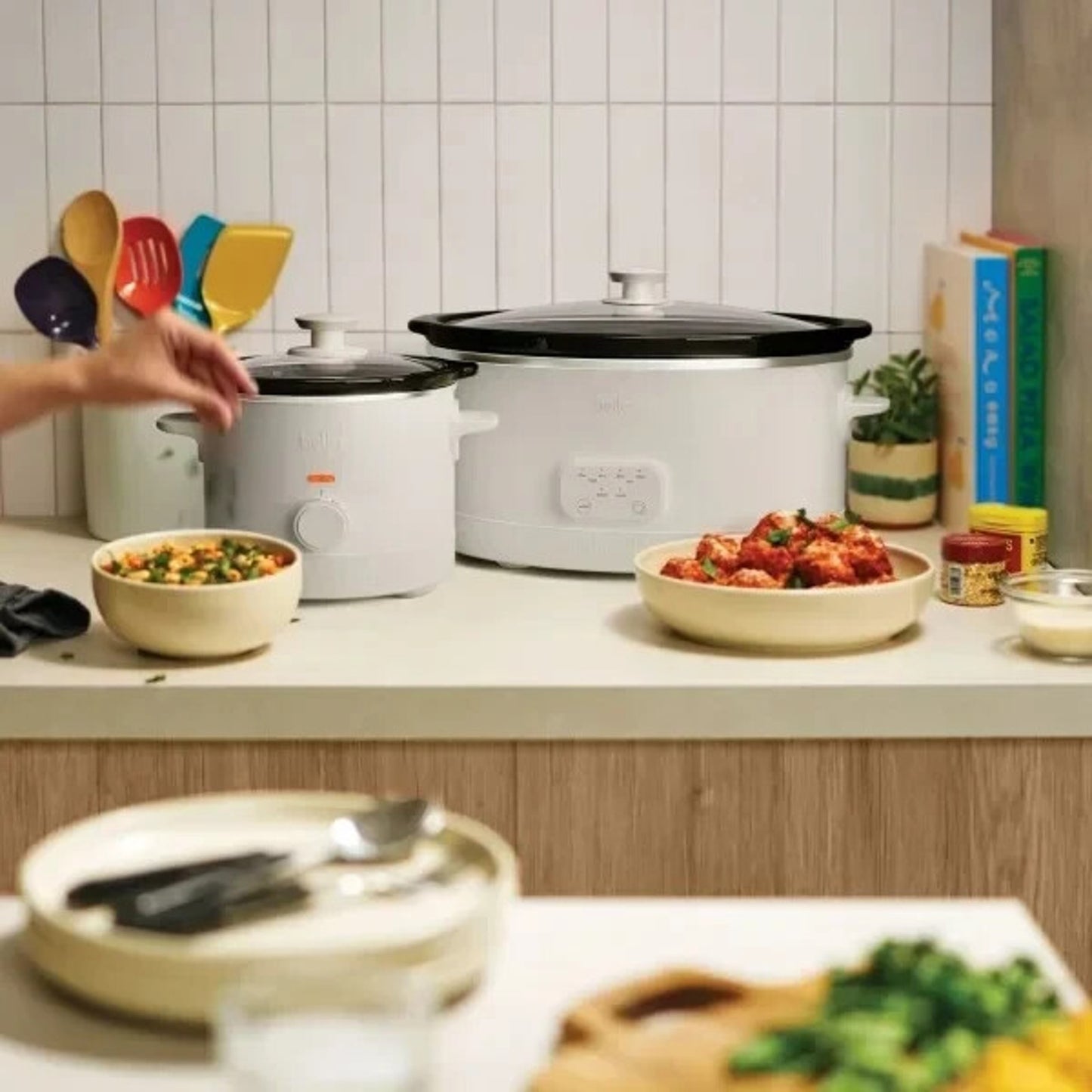 Bella 6-Quart Programmable Slow Cooker with 2-Quart Slow Cooker Set