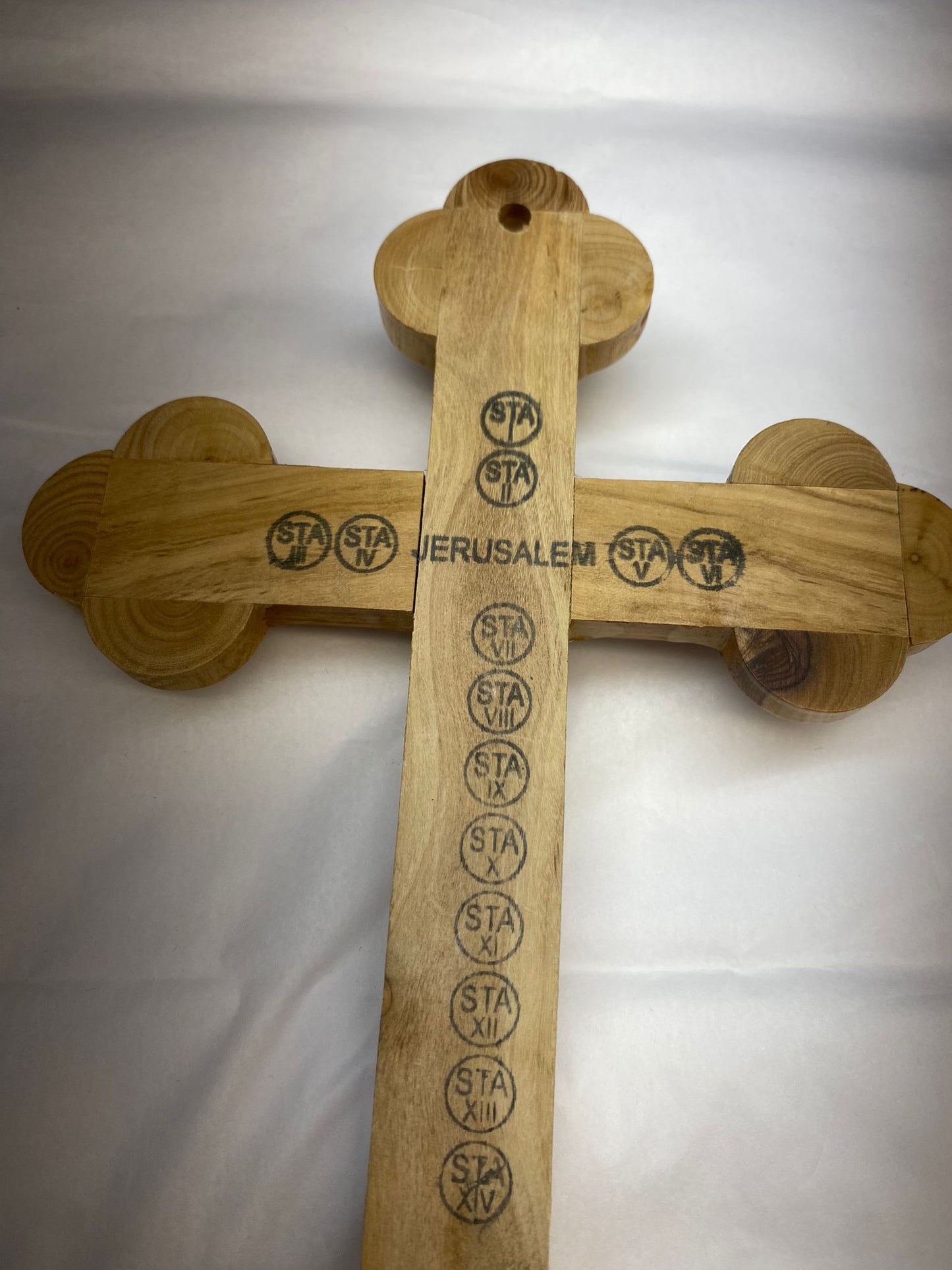 Handcrafted Olive Wood Cross & Crucifix from the Holy Land 9"X5"