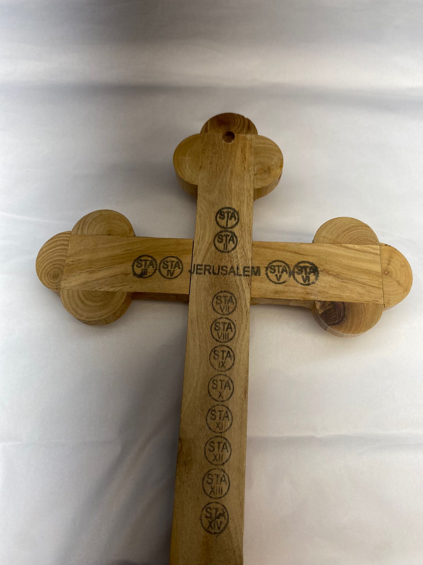 Handcrafted Olive Wood Cross & Crucifix from the Holy Land 9"X5"