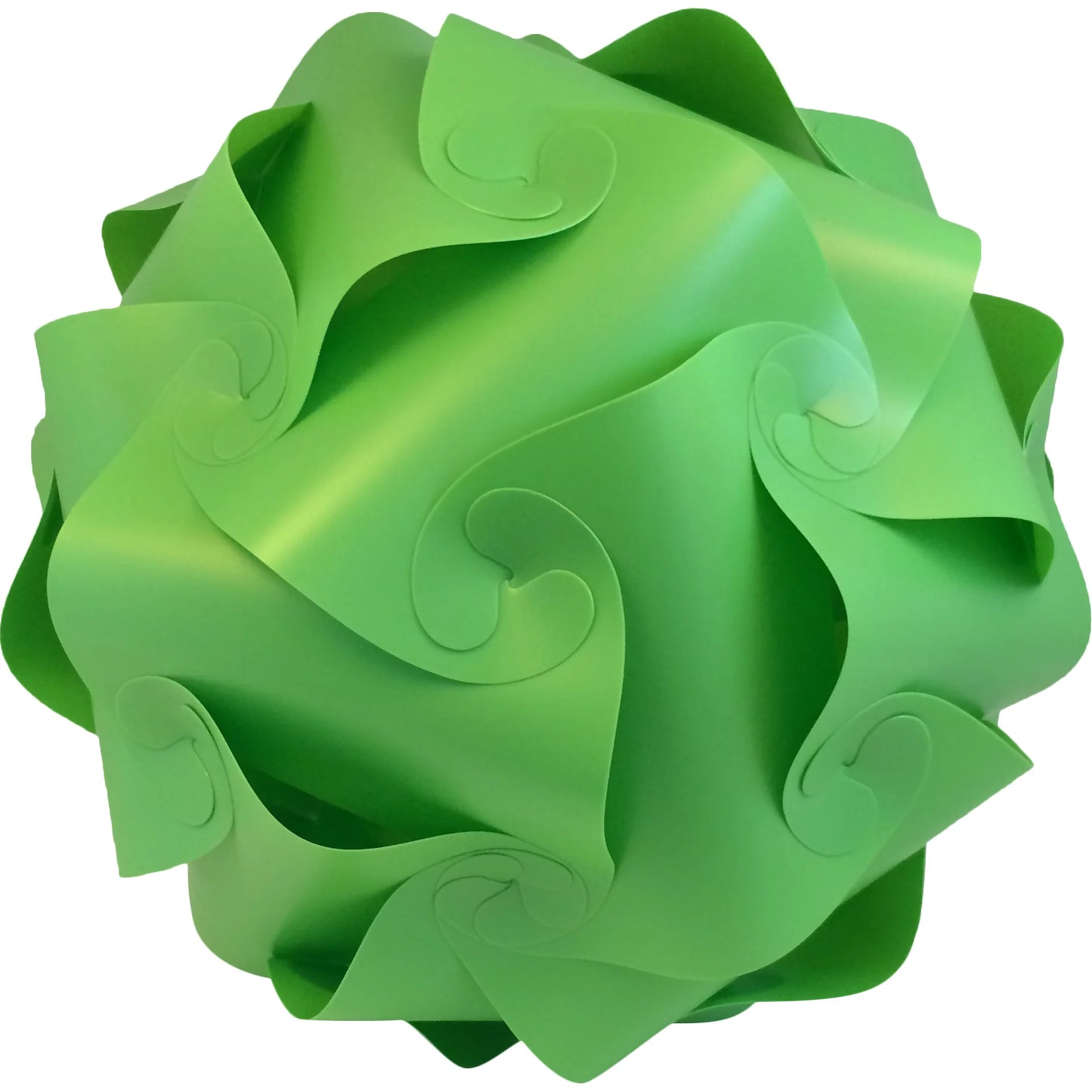 Fully Assembled 13" Puzzle Infinity Light Lamp – Cord and Bulb Included – Solid Green