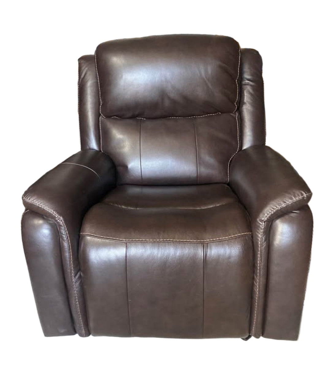 Barcalounger Bryson Leather Power Rocker Recliner – Power Headrest, USB Ports – Like New