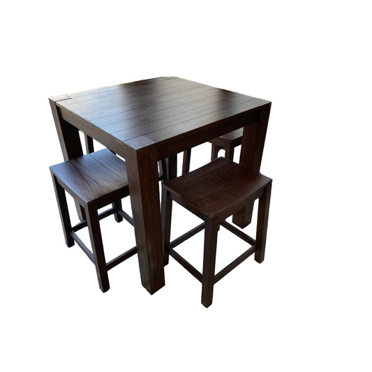 Steve Silver Westlake 5-Piece Counter Height Dining Set – Table + 4 Backless Stools – Like New