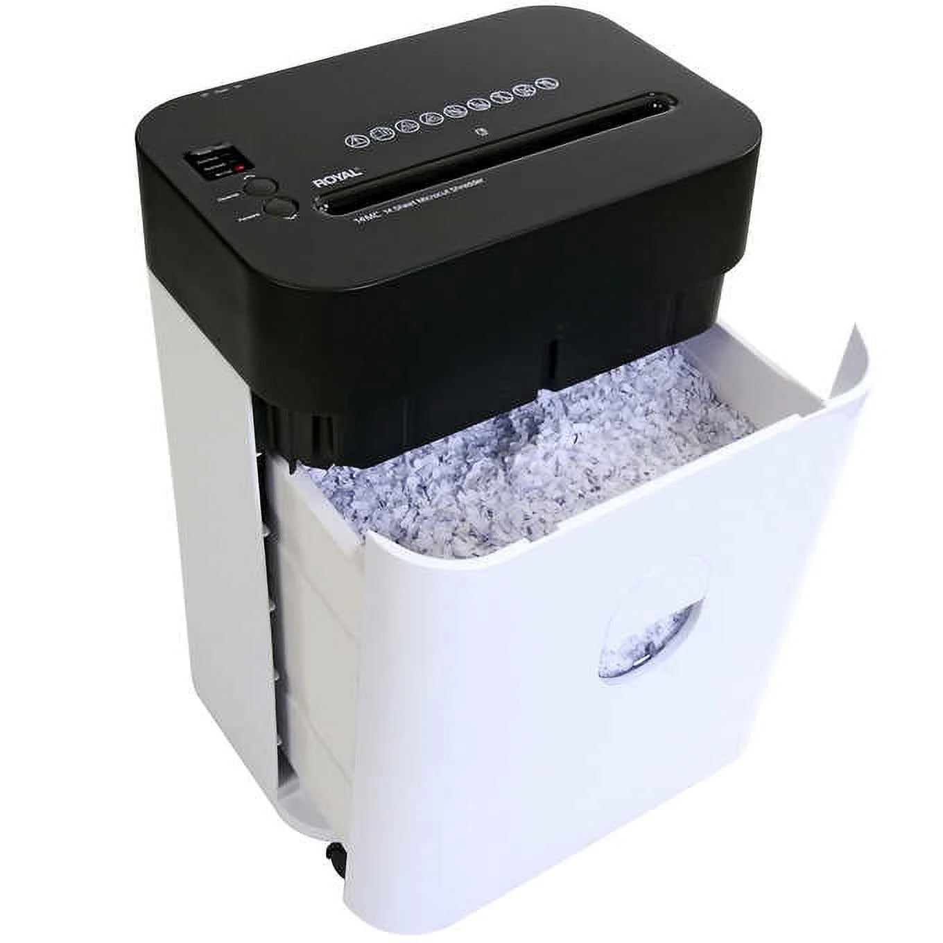 Royal Shredder Micro-Cut Paper Shredder, 14-Sheet, Black/White