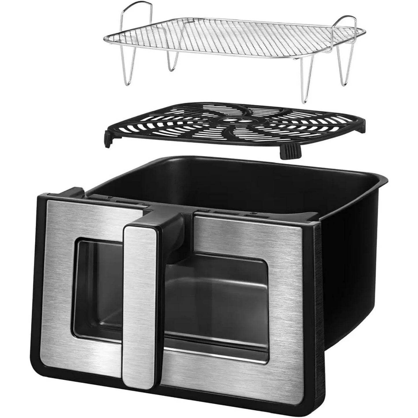 Gourmia 8 QT Digital Air Fryer Window & Light, Countertop Black (New Open Box)