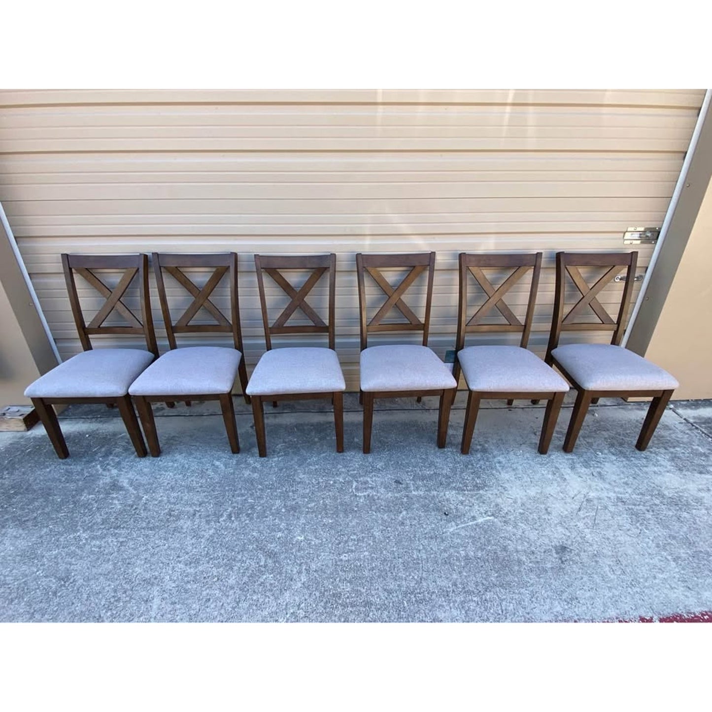Lathan 7-Piece Dining Table Set – Modern Walnut Finish w/ 6 Chairs