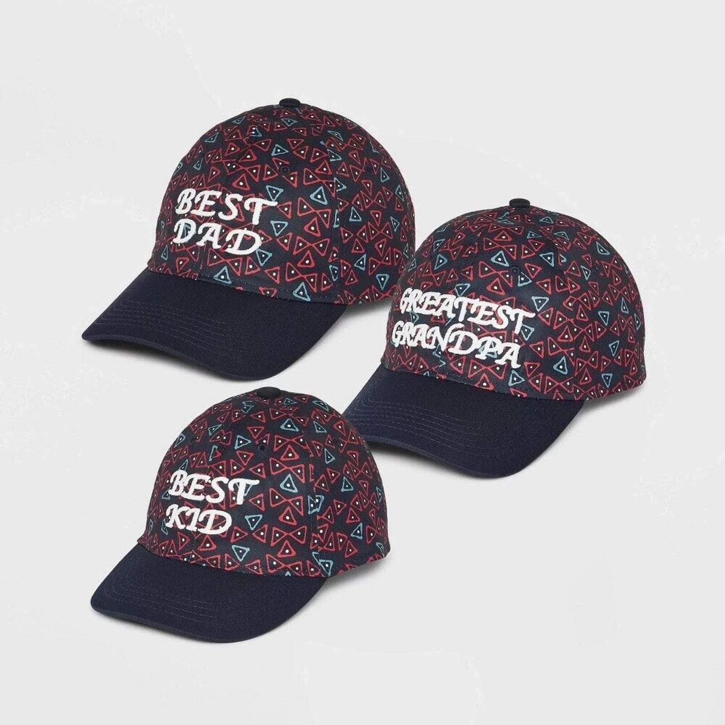 3-Pack Goodfellow Men's Poly Blend Father's Day Baseball Hat one fits all OSFA