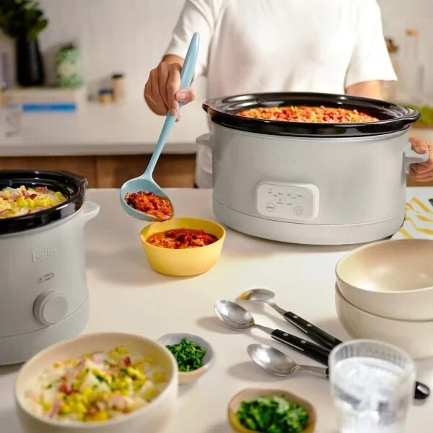 Bella 6-Quart Programmable Slow Cooker with 2-Quart Slow Cooker Set