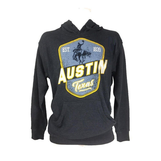 Austin Texas Unisex Sportswear Hoodie Hooded Relaxed Fit Sweater, Size Small