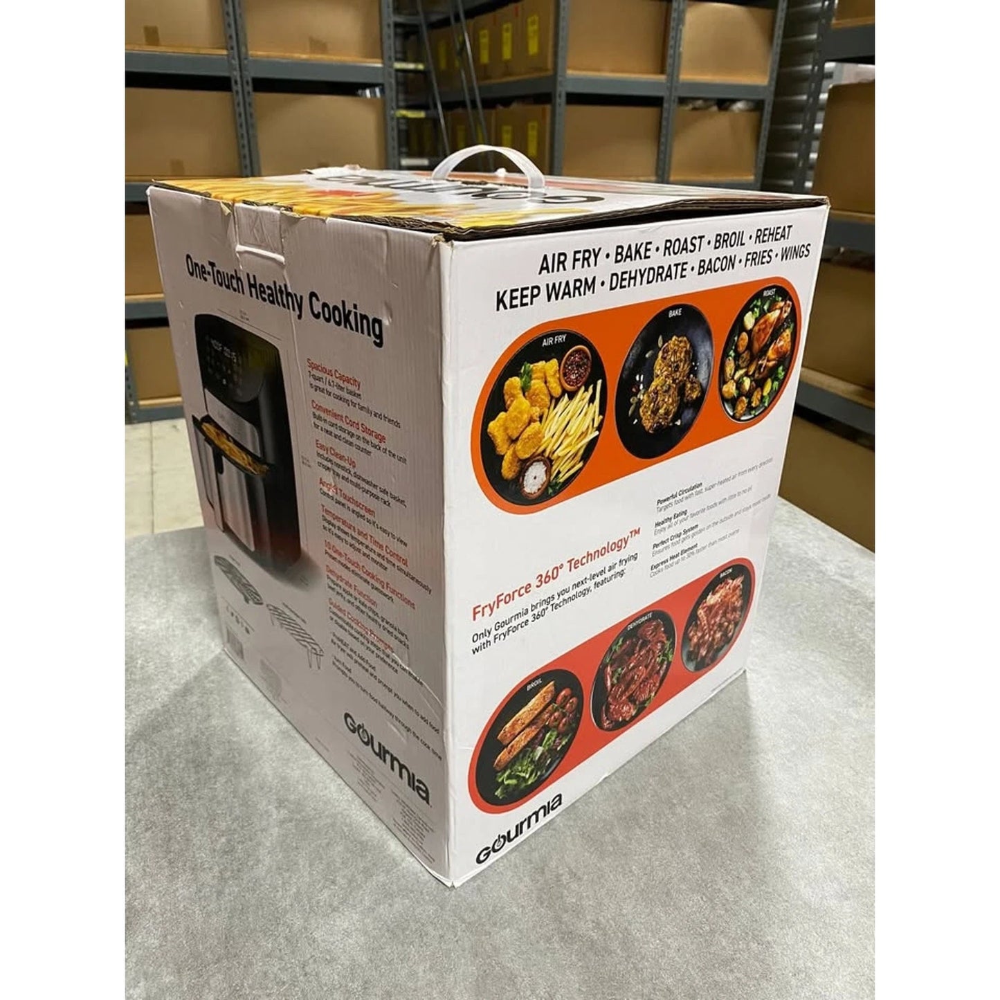 Gourmia 7-Quart Digital Air Fryer GAF798 – 10 Presets, Touchscreen, Open Box