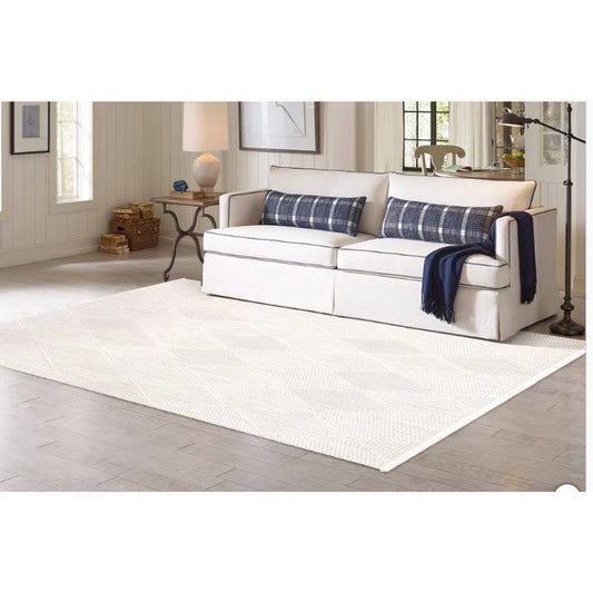 Brand New 8x10 Gertmenian Serenity Area Rug – Neutral Cream Textured – New