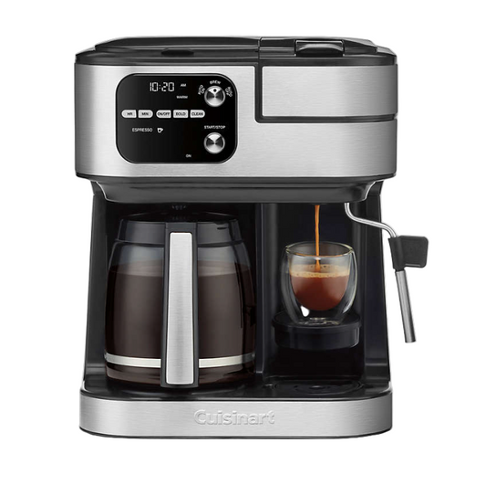 Cuisinart 4-in-1 Coffee Maker Barista Bar – Single Serve, K-Cup, Espresso & Frother – NEW