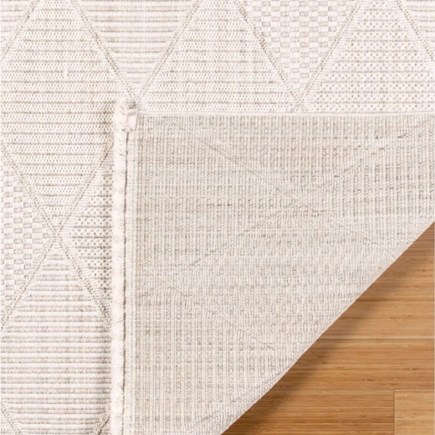 Brand New 8x10 Gertmenian Serenity Area Rug – Neutral Cream Textured – New