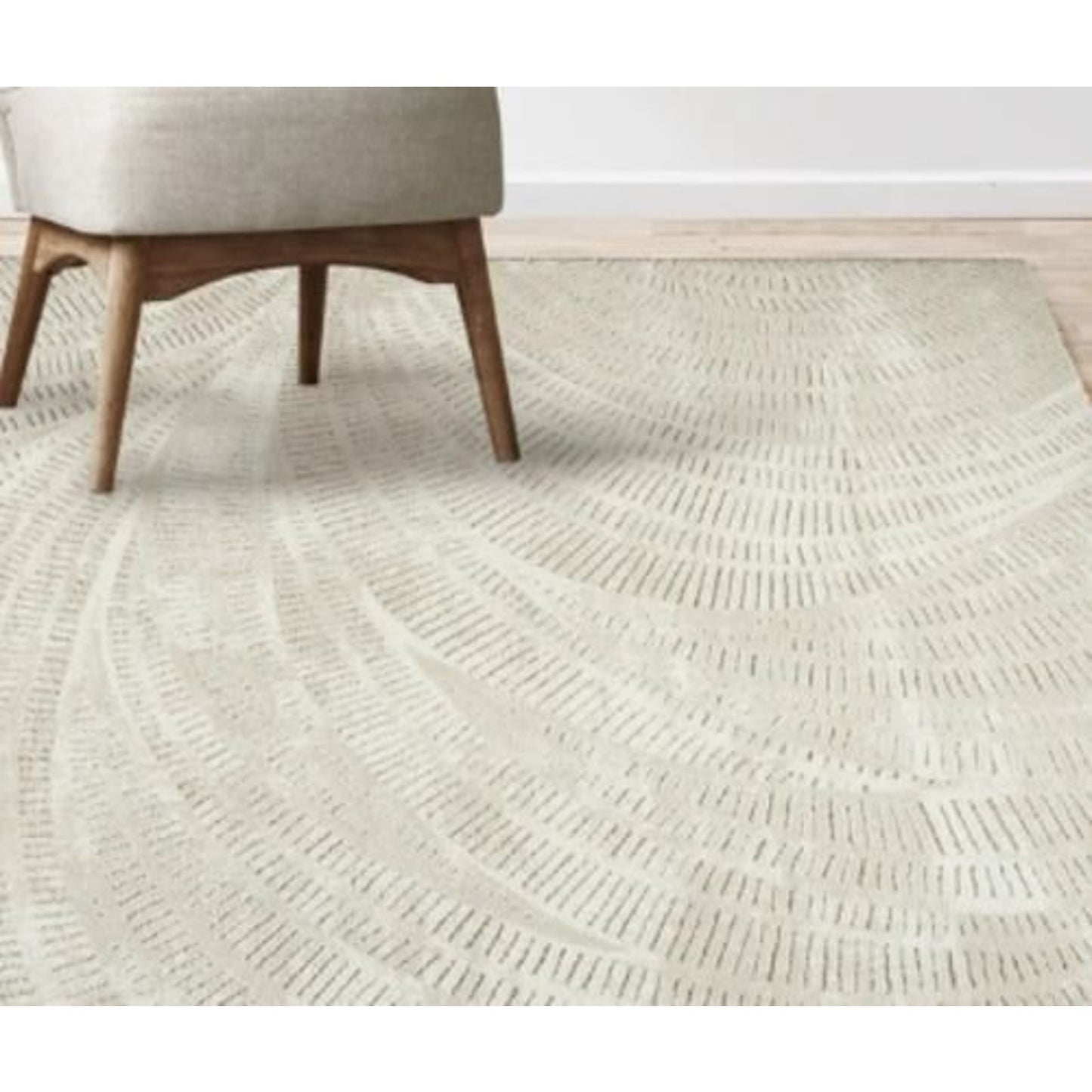 G A Gertmenian Icon Area Rug Pedra 5 ft 3 in x 7 ft Ivory Modern Textured
