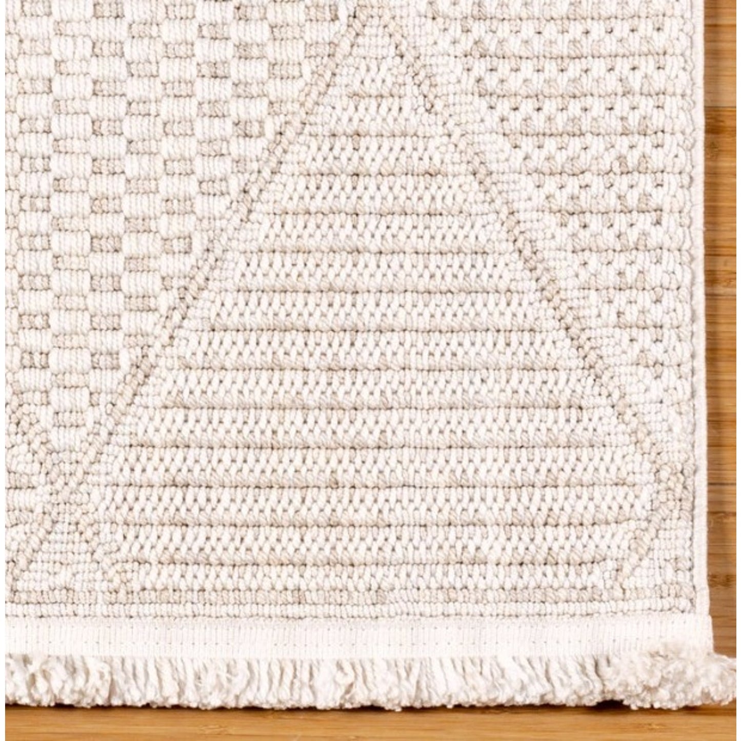 Brand New 8x10 Gertmenian Serenity Area Rug – Neutral Cream Textured – New